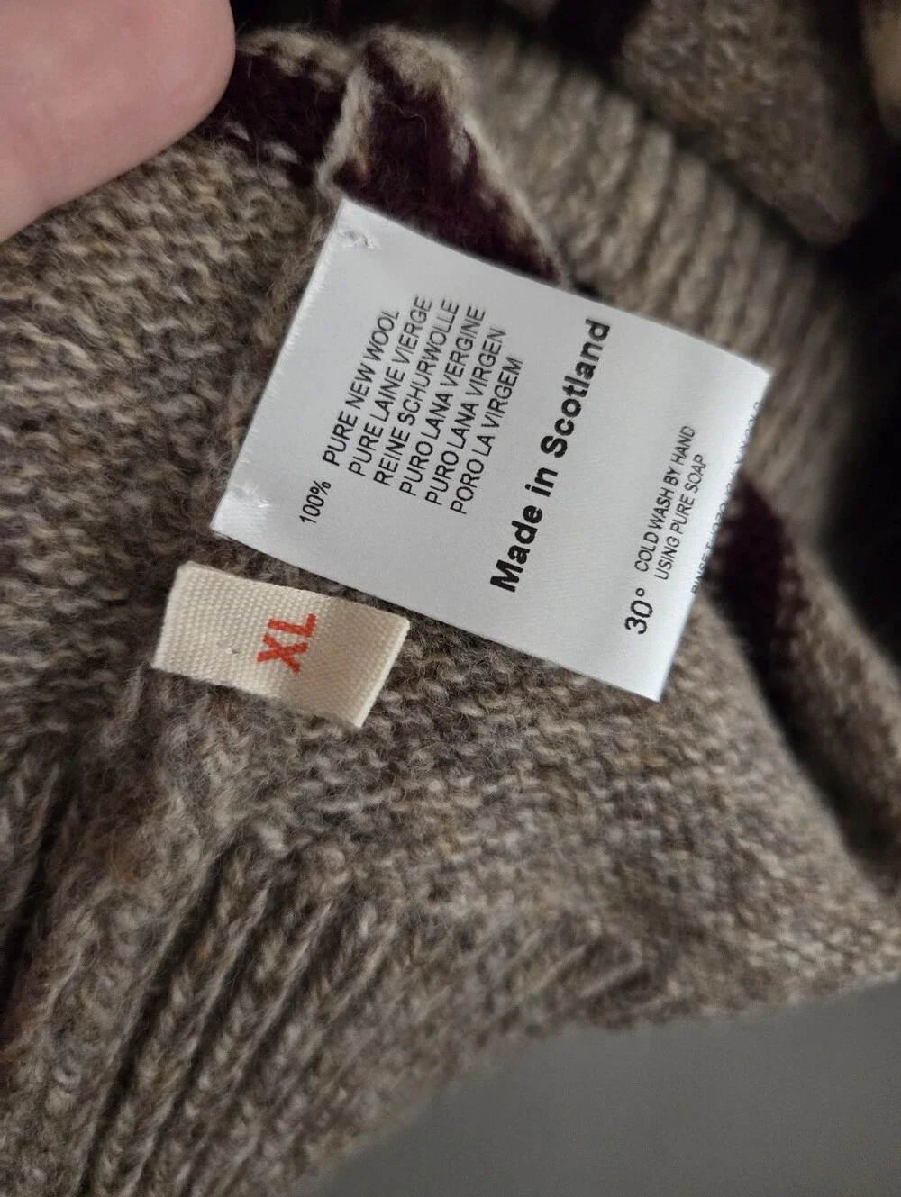 &daughter Shetland Stripe Cardigan size XL NWT